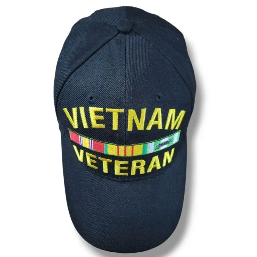 Vietnam Veteran Hat Strap Back Cap OSFM Medals Of America New Without Tags NWOT